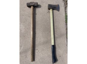 Large Axe And Sledgehammer