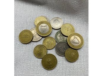 COINS: 15 Coins From State Of Bahrain, Various Values