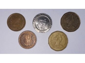 (5) World Coins!