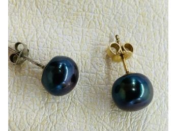 Mixed Dyed Black Freshwater Pearls, Not Matching