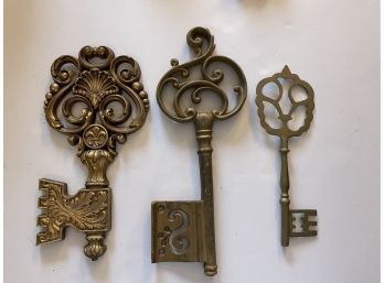 Decorative Gold  Brass Colored Keys