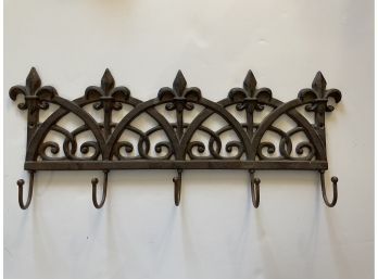 Metal Coat Rack With 5 Hooks