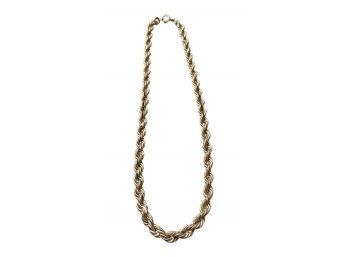 Gold Color Necklace Chain, 1.5 Oz Weighed