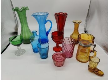 Assorted Colors Glass Decorations