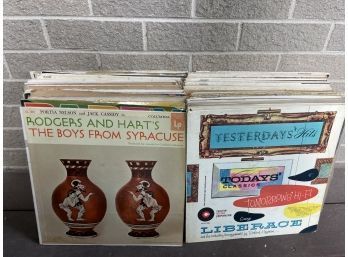 Collection Of Various Vinyls! Rogers And Harts, Yesterdays Hits, Magic Violins, And More!