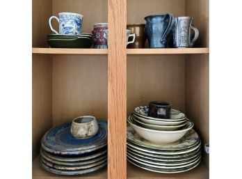 Cabinet Of Dishes: Beautiful Hand Made Clay Dishes And More