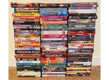 Large Lot Of Classic DVD Movies/Shows: Kill Bill, Jaws, Matrix, GoodFellas, Charlies Angels, And More!