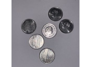 Collection Of (6) International Coins, Various