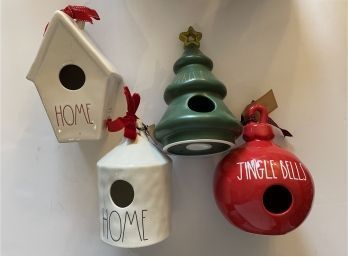 Collection Of Rae Dunn Christmas Candle Holders