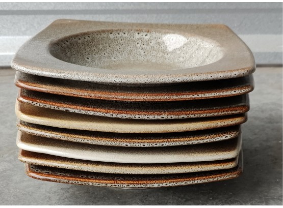 Eight Uniquely Patterned Ceramic Bowls