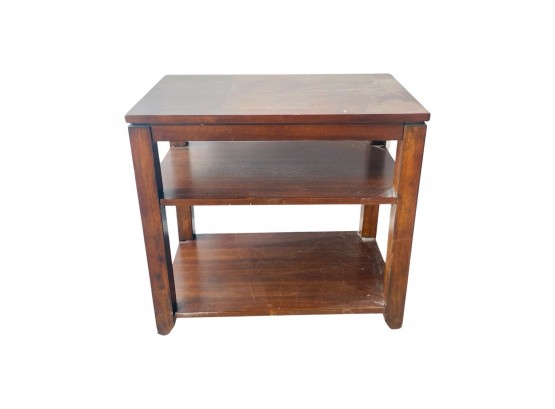 Small Wooden Side Table With Pull Out Extender