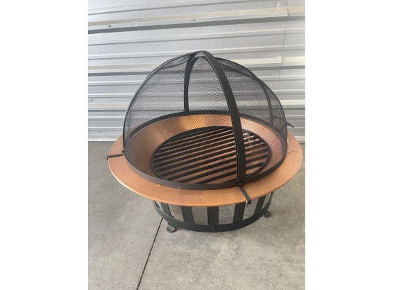 Copper Fire Pit Stainless Steel And Sparkguard Set By FrontGate
