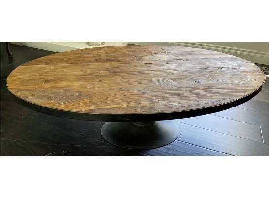 Modern Coffee Table With Unique Oval Shape
