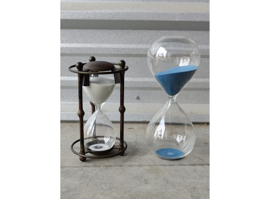 Two Half Hour Glass Sand Timers