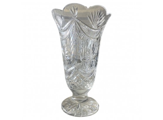 Waterford 14 Cut Crystal Winter Wonderland Vase Limited Edition 318/4500