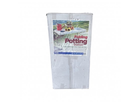 Folding Potting Station-New In Box! Large, Lightweight Table With Sink.