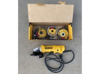 Dewalt Cordless 4.5 Inch Paddle Switch Small Angle Grinder With Wheel