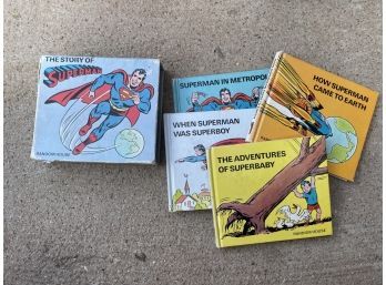 Vintage Book- The Story Of Superman. 4 Small Stories In 1
