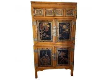 Chinese Early 20th Century Cabinet / Armoire With Incredible Details