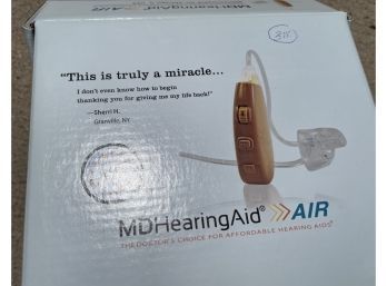 MD Hearing Aid With Box And Instructions