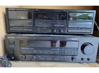 Kenwood Cassette Deck And AV Stereo Receiver