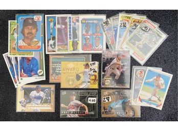 Collection Of Baseball Cards: Gary Sheffield, Greg Maddox And More