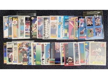 Various MLB Baseball Cards, Early 1990. Includes Nolan Ryan And More
