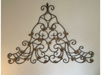 Large Ornate Metal Wall Hanging. Could Be Used As Unique Headboard!