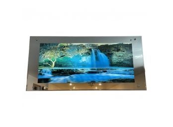 Animated LCD Waterfall Display With Audio