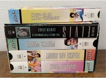 Collection Of Elvis VHS Tapes