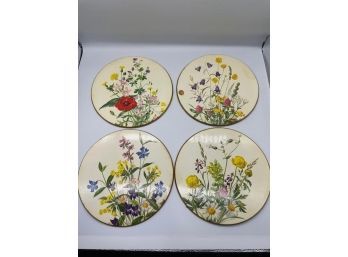 (4) Vintage Wildflower Table Place Mats10x10