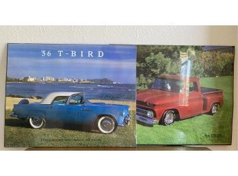 (2) Classic Car Posters, 20 X 16 In. Each