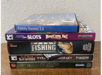 (5) PC Computer Games: Fishing Games And Casino Games