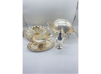 (4) Silver Plated Dinner Tableware Set