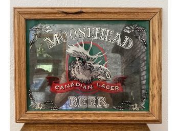 19 X 15 In. Framed Photo, Moosehead Canadian Lager Beer Sign