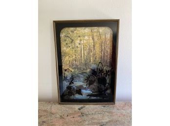 Scenic Shadowbox Clock, 21 X 29 X 3