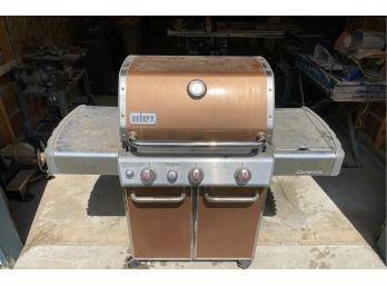 Weber Gas Grill With Cover And 3 Propane Tanks