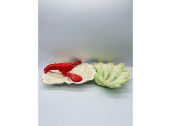 Lobster And Shell Porcelain Party Dishes