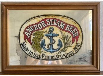 21 X 15 In. Anchor Steam Beer Sign In Wooden Frame