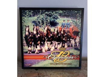 Budweiser Clydesdales Lighted Sign, 18 X 19