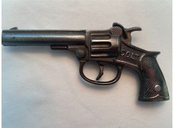 Colt Authentic Cast Iron 1920s Cap Pistol - In Working Order