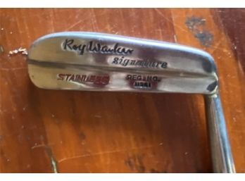 Wood Shaft Blade Putter - Stainless