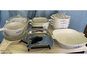 10-Piece Corning Ware With Chafing Dish - Assorted Covers