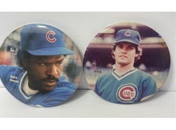 Chicago Cubs Collectible Pins Including Hall Of Famers Andre Dawson And Ryne Sandburg - 12 Pins