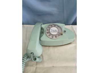 Beautiful Vintage Princess Rotary Telephone - Aquamarine