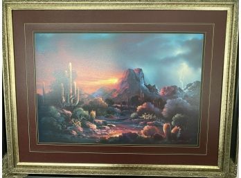 Original Signed Painting Of Arizona Landscape - Artist James Lee