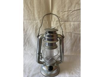 Silver-tone Kerosene Lamp