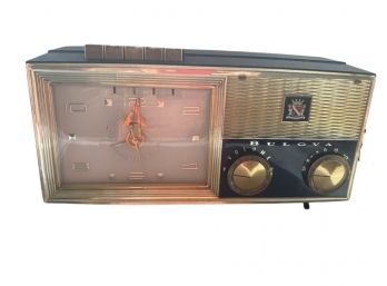 1960s Bulova Clock Radio - Untested