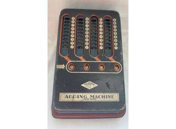 Antique Wolverine Supply Co Pittsburgh Tin Manual Counter Computer Adding Machine Durable