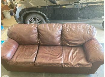 Leather Couch In Good Condition! READ